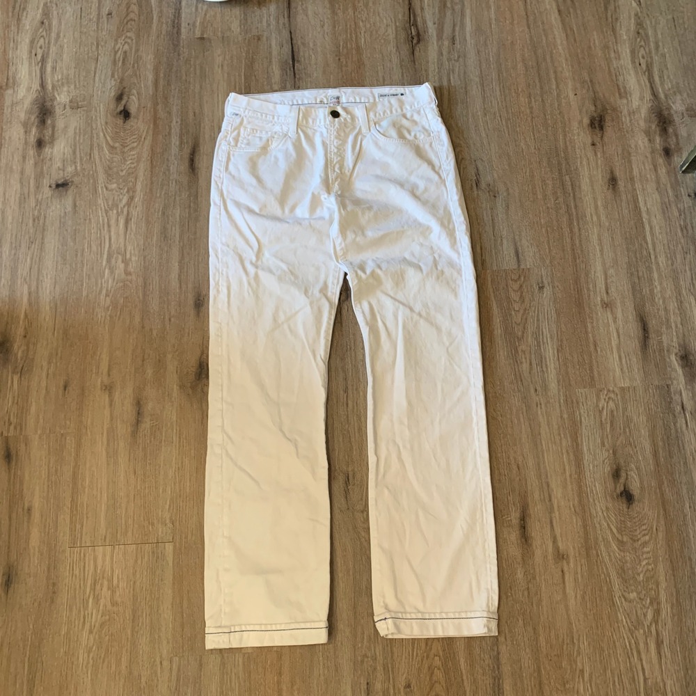 Citizens of Humanity relaxed straight leg jeans in white - size 33 mens